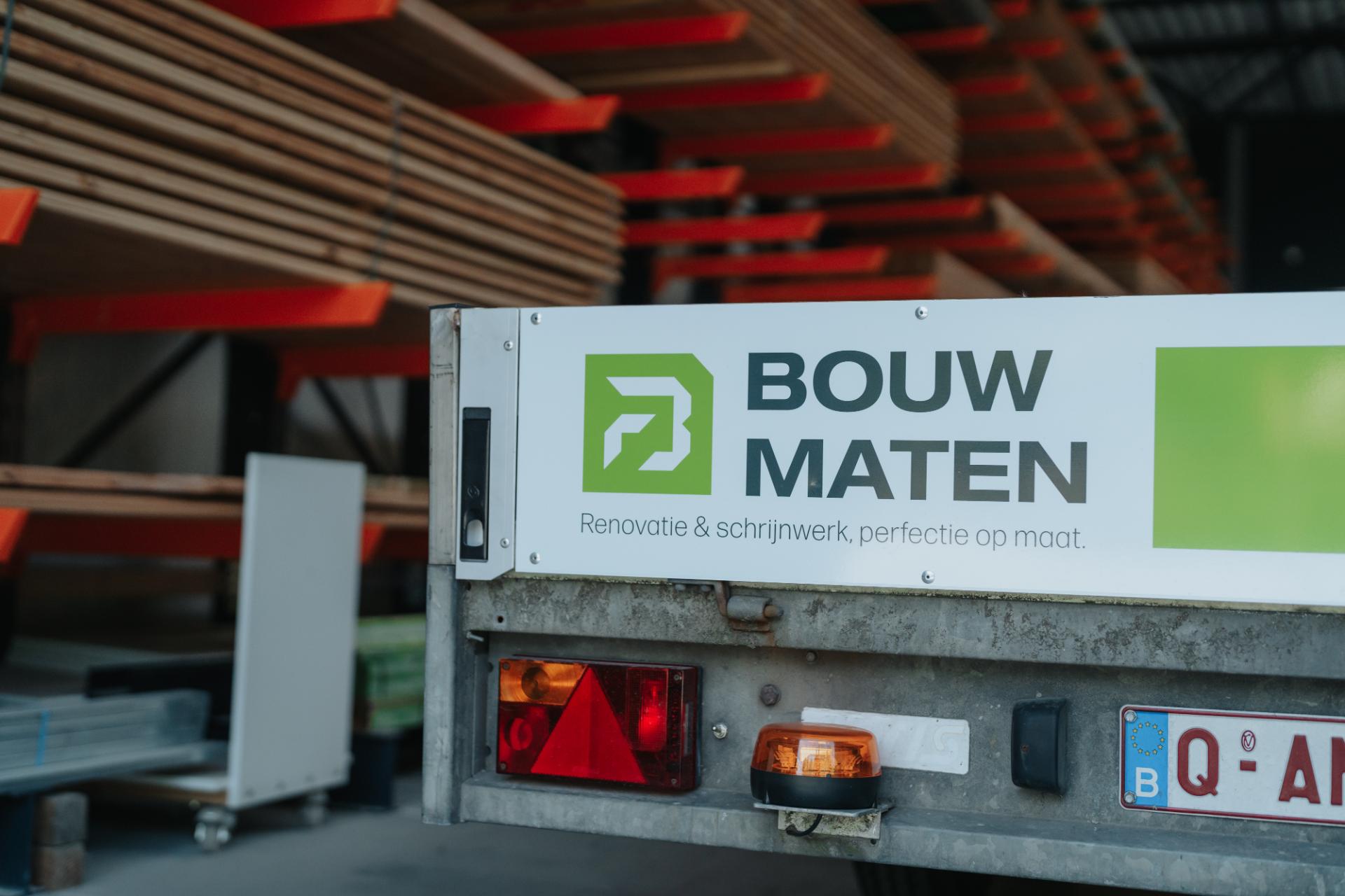 Bouw Maten aanhangwagen voor renovatie en schrijnwerk